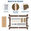 Structure de lit plateforme Nature, lit en bois avec lattes de bois solides, aucun sommier requis-1678193592-1678193589