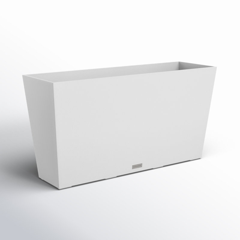 Pot à fleurs Pure Series Midori, H 19,75 po x l 39,5 po x P 12,5 po, Blanc, 1