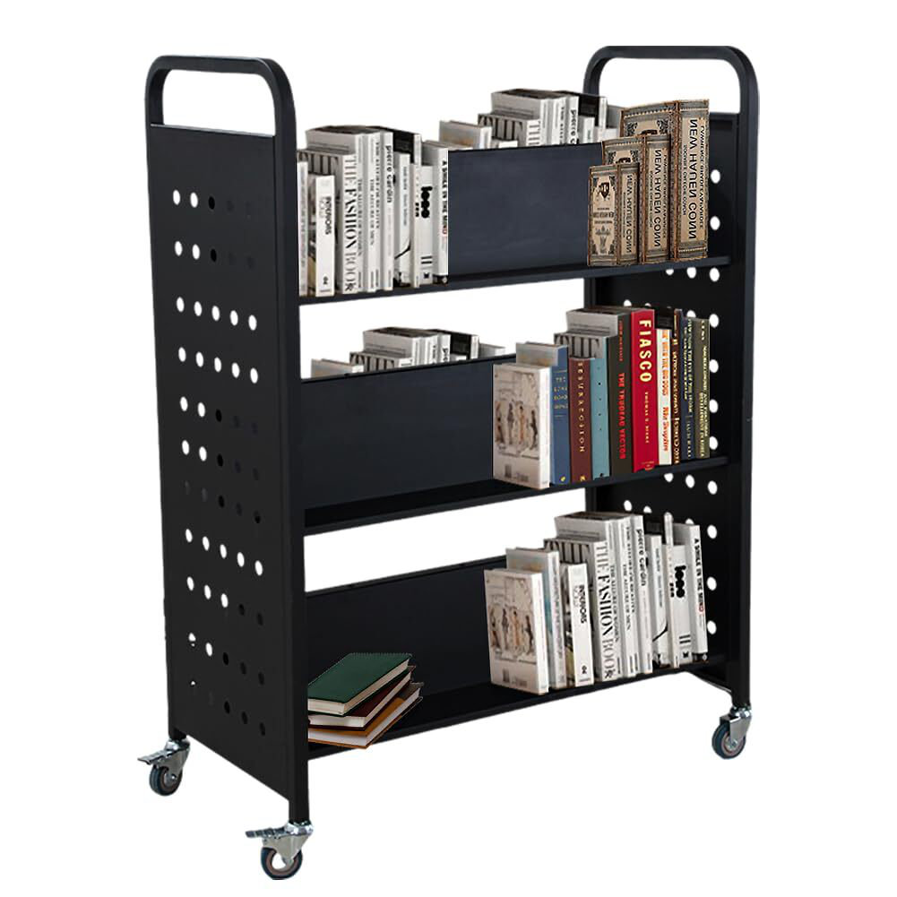 babevy Book Cart, 200LBS Library Cart | Wayfair