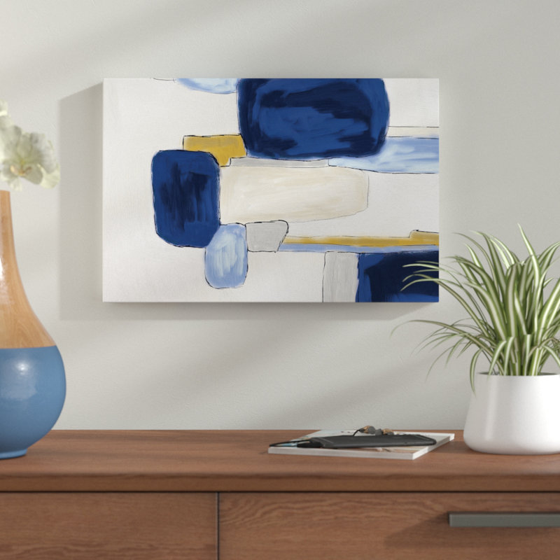 « abstract square », impression sur toile, H 32 po x l 48 po, Toile tendue