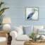 Héron bleu serein dans un cadre flottant turquoise, design par Nan-1327863228-1327863202