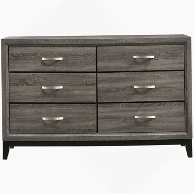 Commode 6 tiroirs Grey Oak