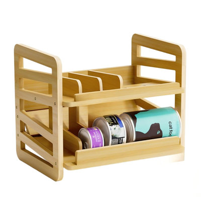 Le contenant roulant à 2 couches pour aliments humides pour chats peut contenir 42 canettes (3 oz)