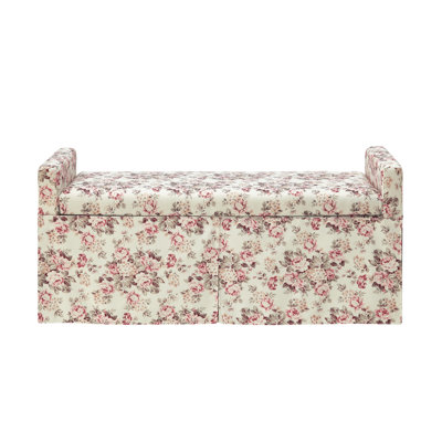 Elegance Anaiah Linen Storage Bench For Living Room