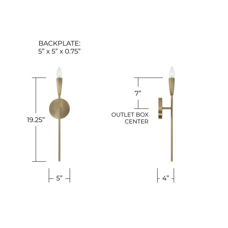 6" W x 14.25" H 1-Light Wallchiere Sconce in Matte Black with Textured Hammered Gold Tail and White Fabric Shade