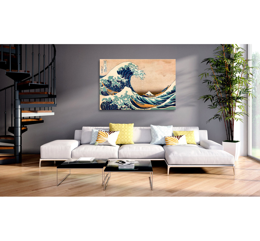 Leinwandbild - The Great Wave off Kanagawa (Reproduction)