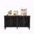 Buffet Cabinet with Floral Carvings with Solid Wood Legs-1415385256