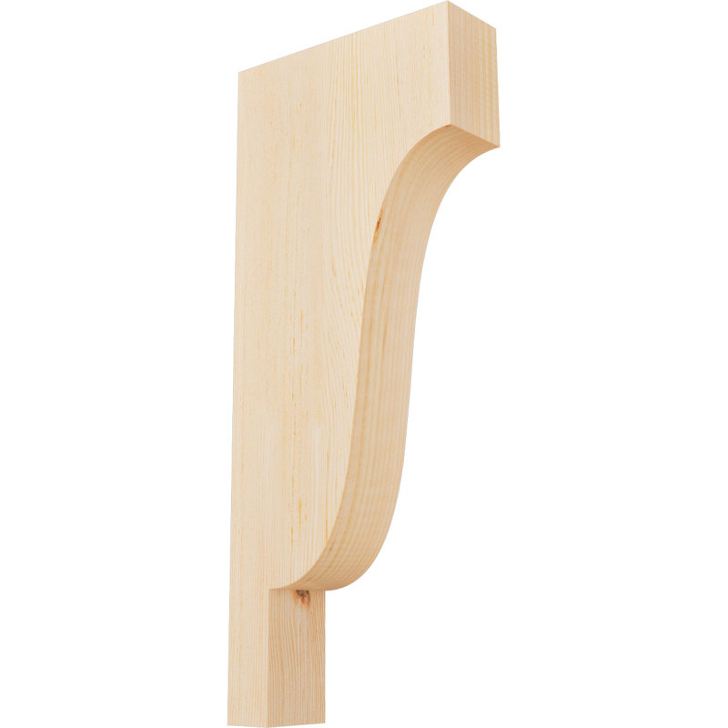 Newport Corbel, H 28 po x l 3,5 po x P 12 po, Sapin de Douglas, Lisse