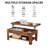 Berardina 3 - Piece Living Room Furniture Set, Modern Brown Lift-Top Coffee Table with Hidden Storage & Nightstand Set of 2 with Drawer and Open Shelf-1733095749