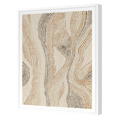 Dot Pattern 6 In Clay Tones Print by Marie Lawyer