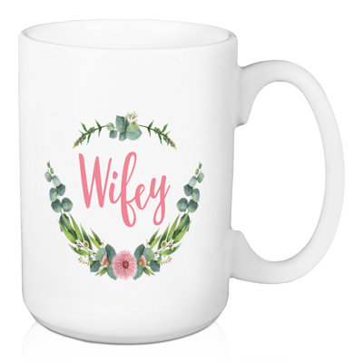Grande tasse à café botantical wifey Gillespie