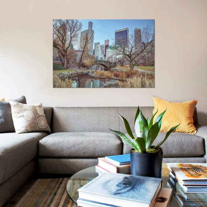 « new york xxi », reproduction d’impression sur toile, H 26 po x l 40 po x P 1,5 po, Toile tendue, Pas de tapis