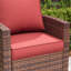 Chaise longue d'extérieur Samya avec coussins (lot de 2)-291512906