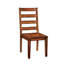Ensemble de 2 chaises de salle à manger en bois massif de style industriel