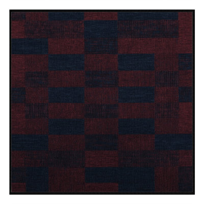 Machine Washable Checkered Grey Area Rug