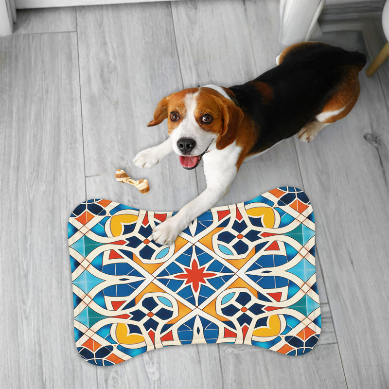 Tapis à motif de carreaux arabes - 1 pièce