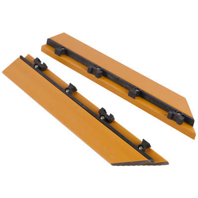 Carrelage de terrasse 2 "x 12" à carreaux en composite floridien orange (2 pièces / boîte)