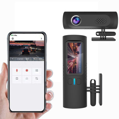 Dash Cam 2K Lens Dash Cam With WiFi Car Camera 170 Degrees Wide-angle Starlight Night Vision Gravity Sensing 24h Parking Monitoring And Motion Detection DVR