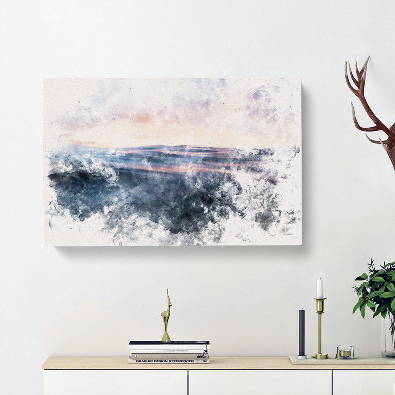Ocean Ripples - Wrapped Canvas Print, 60cm H x 91cm W x 3cm D