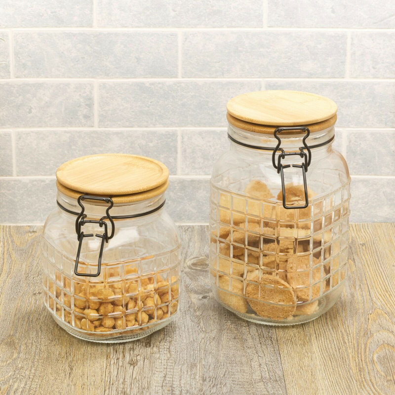 Glass Canister - Set of 2