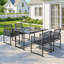 Steel Patio Dining Set Table,-1869719676