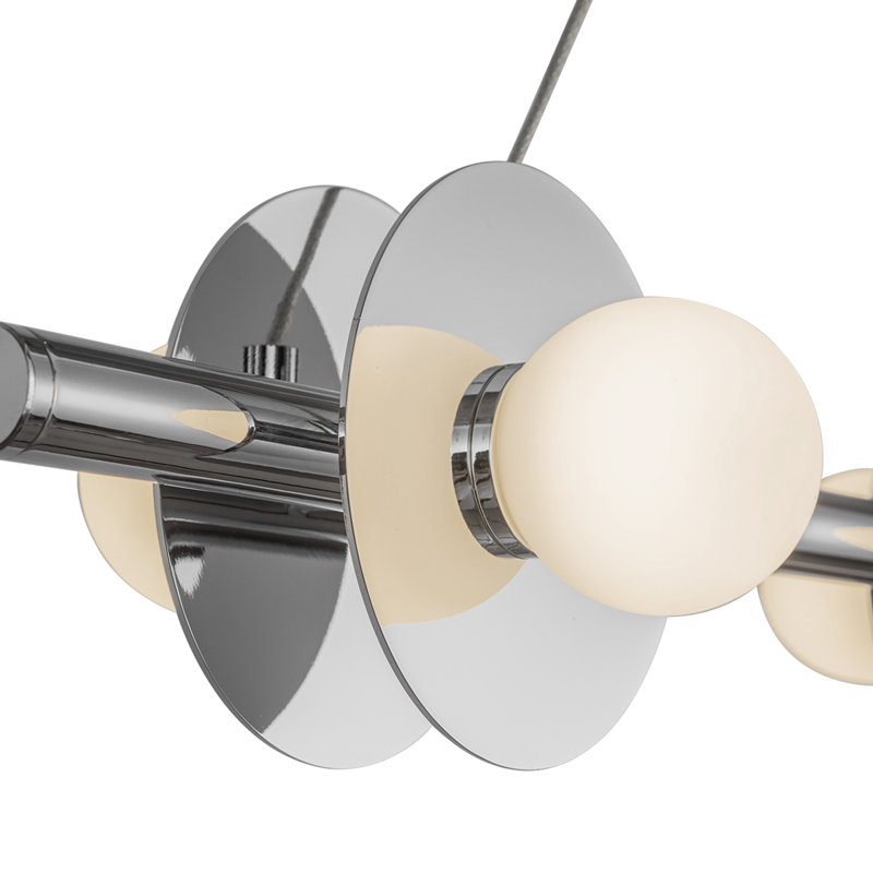 Elixir 10 - Light LED Pendant, Silver, White/Chrome