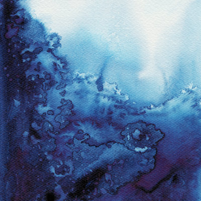 Abstract Blue - Wrapped Canvas Print