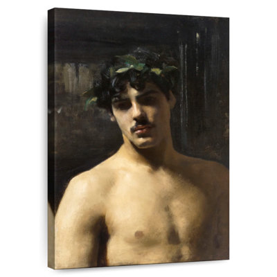 Leisha portant des lauriers 1874-1880