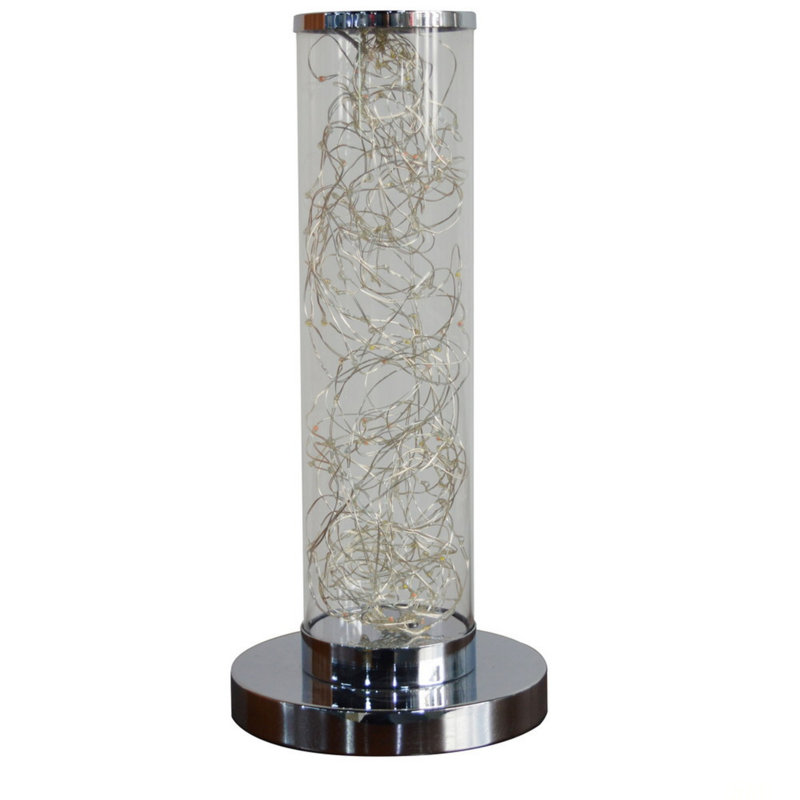 13-Inch Exposed Rope LED Minari Clear Column Floor Lamp, Energy-Efficient And Stylish Lighting For Modern Interiors