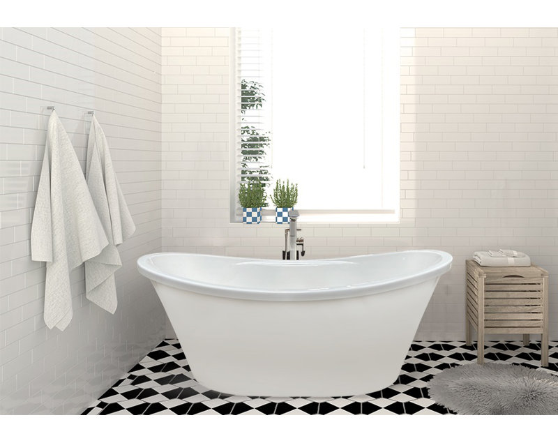 Alexa 59.5'' L Soaking Bathtub