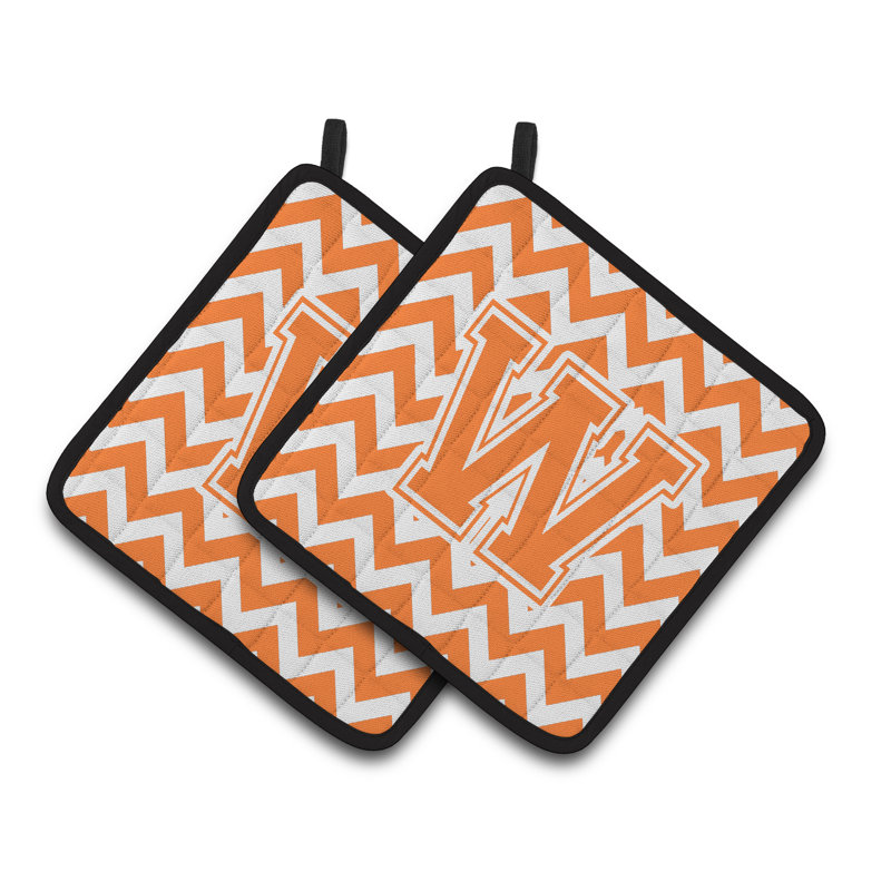 Poignée à chevrons, Orange/Blanc, W