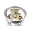 Réservoir de propane pour chariot élévateur en aluminium vide de 33,5 lb Flame King avec jauge, léger, robuste