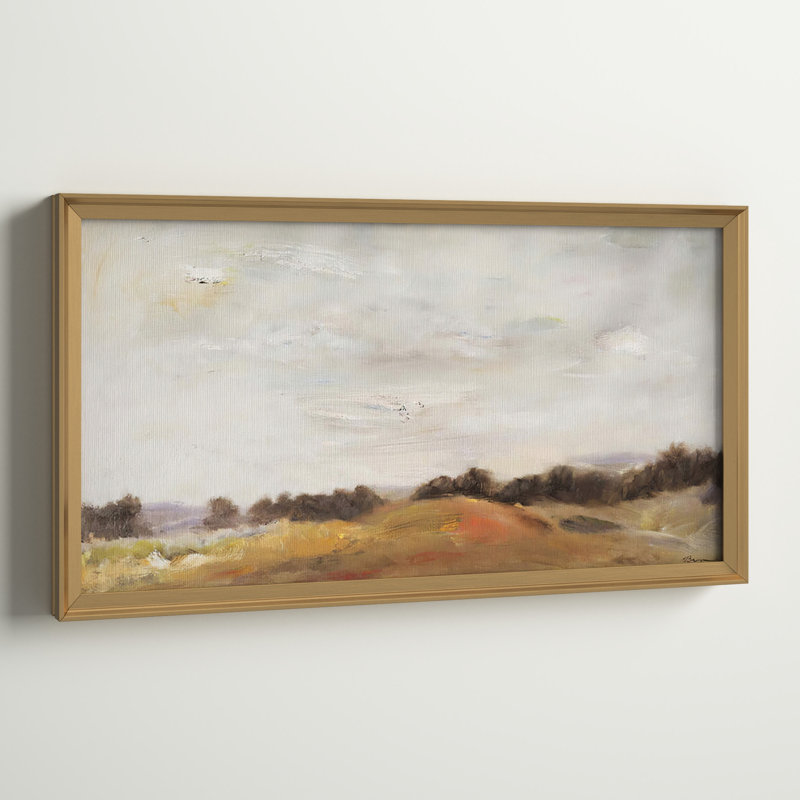 Fields of Gold - reproduction d'art sur toile encadrée, Doré, H 14,5 po x l 26,5 po x P 1,5 po