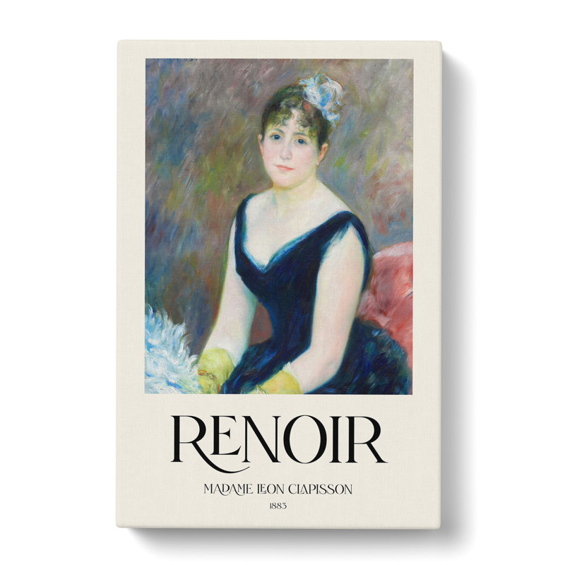 Madame Leon Clapisson by Pierre-Auguste Renoir - Wrapped Canvas, 60cm H x 40cm W x 3cm D