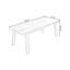 Bureau rectangulaire en bois massif 70,87 "noyer-855357372