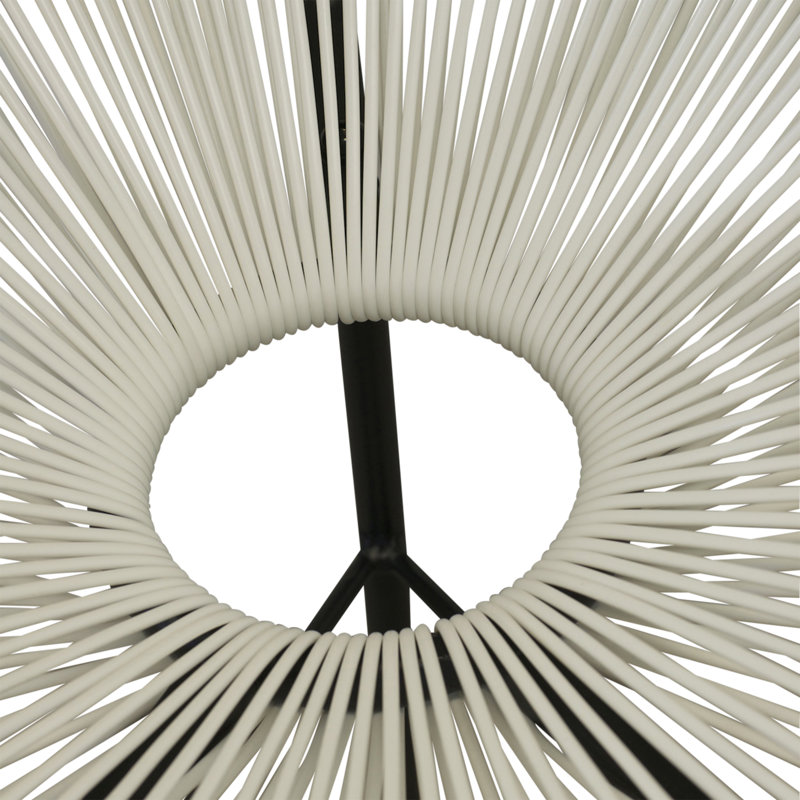 Chaise Acapulco, Cadre blanc / noir