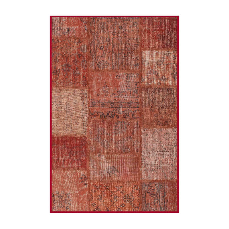 Tapis brun contemporain Harmincourt, Rectangle 2 pi x 5 pi