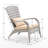 Wicker Rattan Adirondack Outdoor Chair – Weather-Resistant Garden Patio Lounge Chair with Cushion – Classic Relaxing Deck Seating