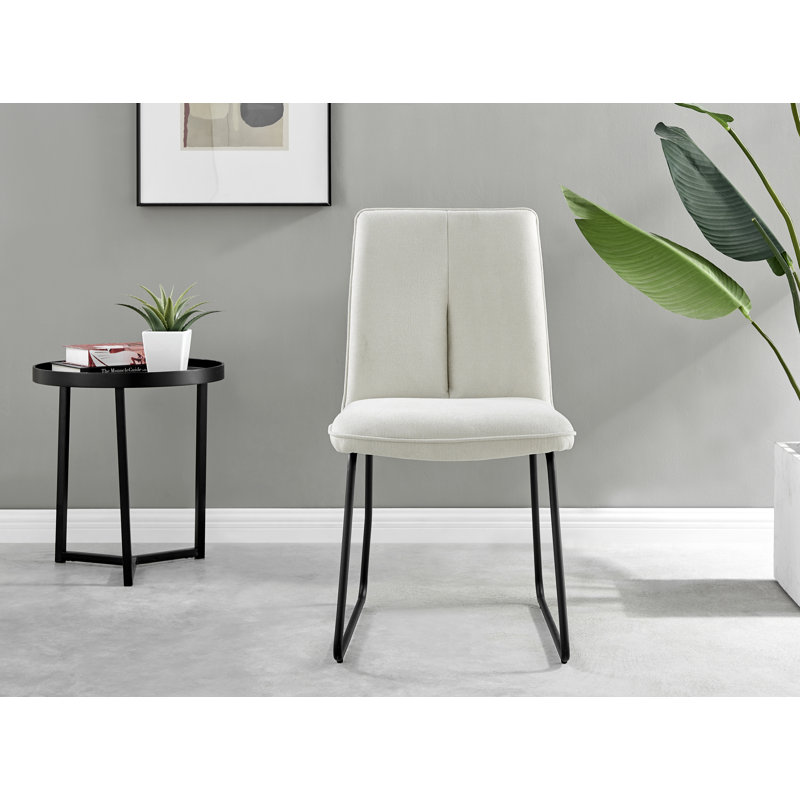 6 - Person Counter Height Dining Set, Cream/Black
