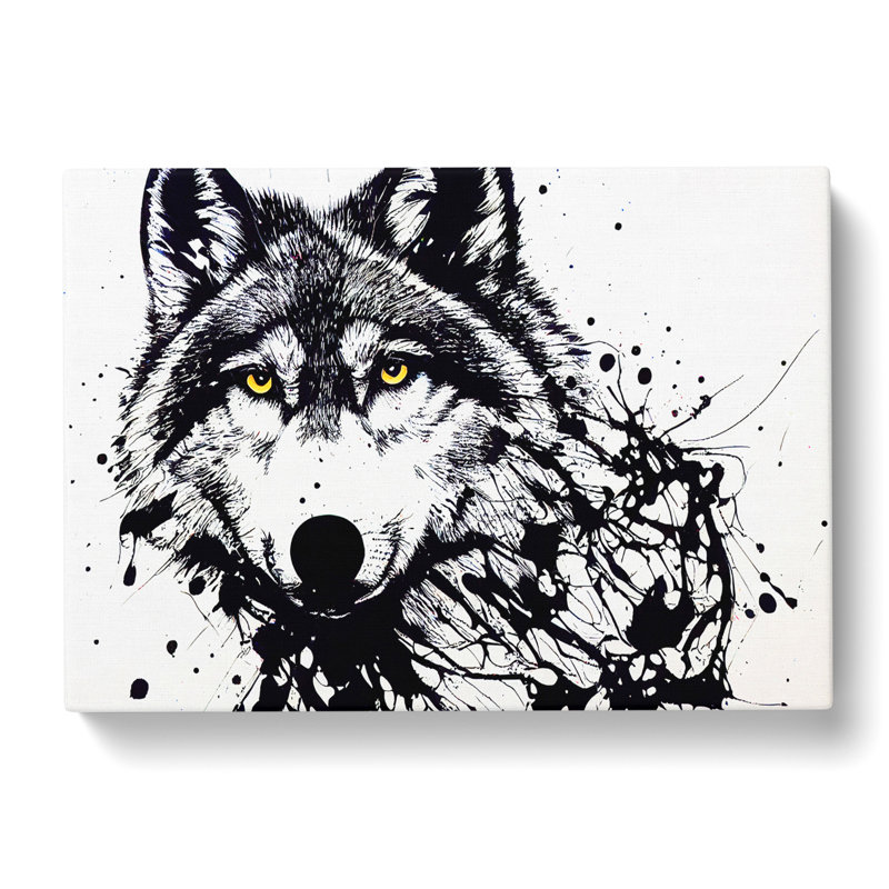 Arty Wolf - Wrapped Canvas, 50cm H x 76cm W x 3cm D