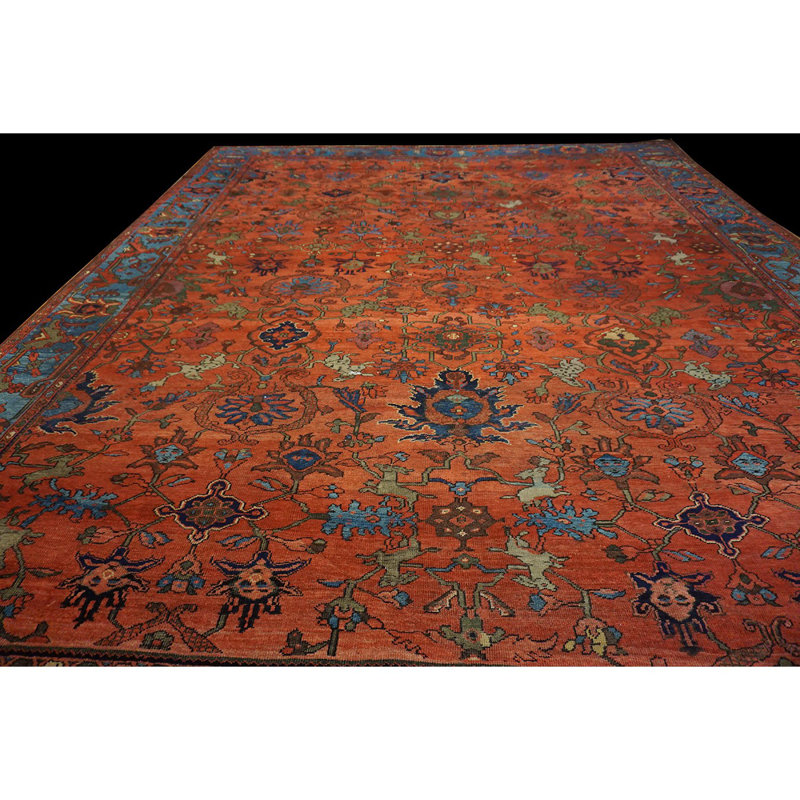 Hand Knotted Wool Floral Area Rug