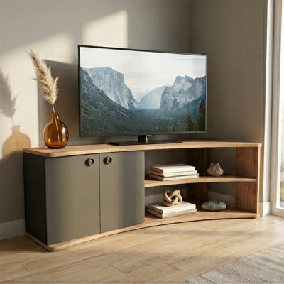 The Arca Corner TV Stand For Tvs Up To 60''