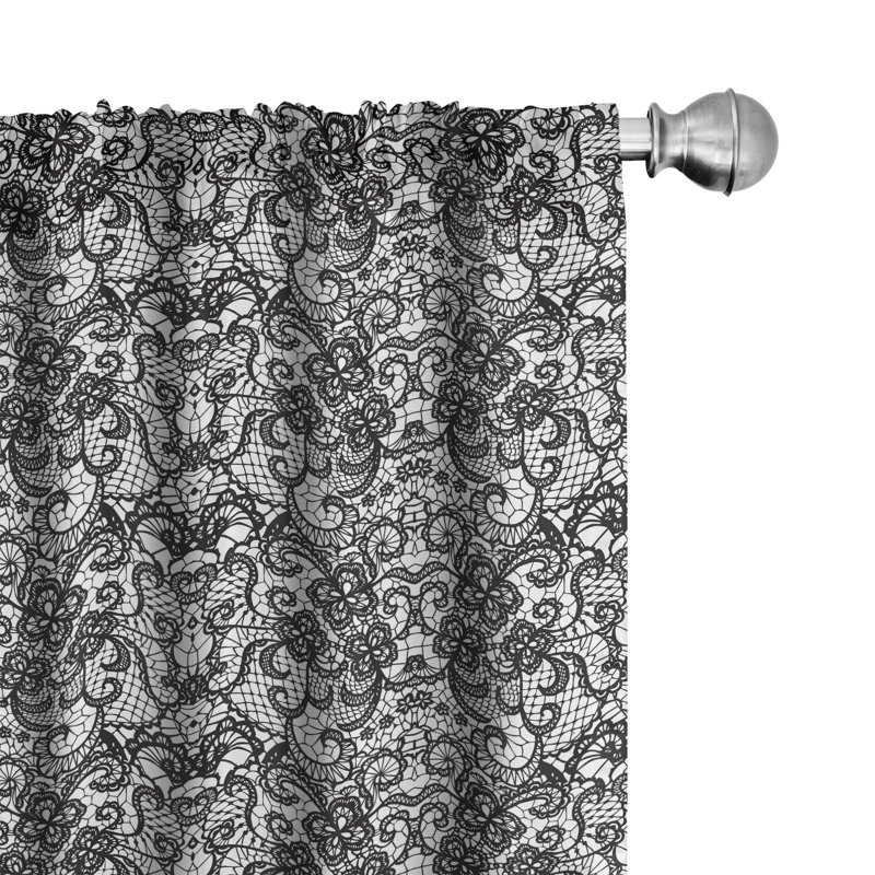 Semi-Sheer Rod Pocket Curtain Panels, 28" x 84"