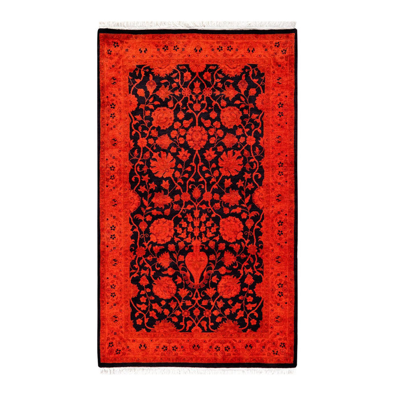 Fine Vibrance One-of-a-Kind 3' 2" X 5' 4" Hand Knotted Area Rug