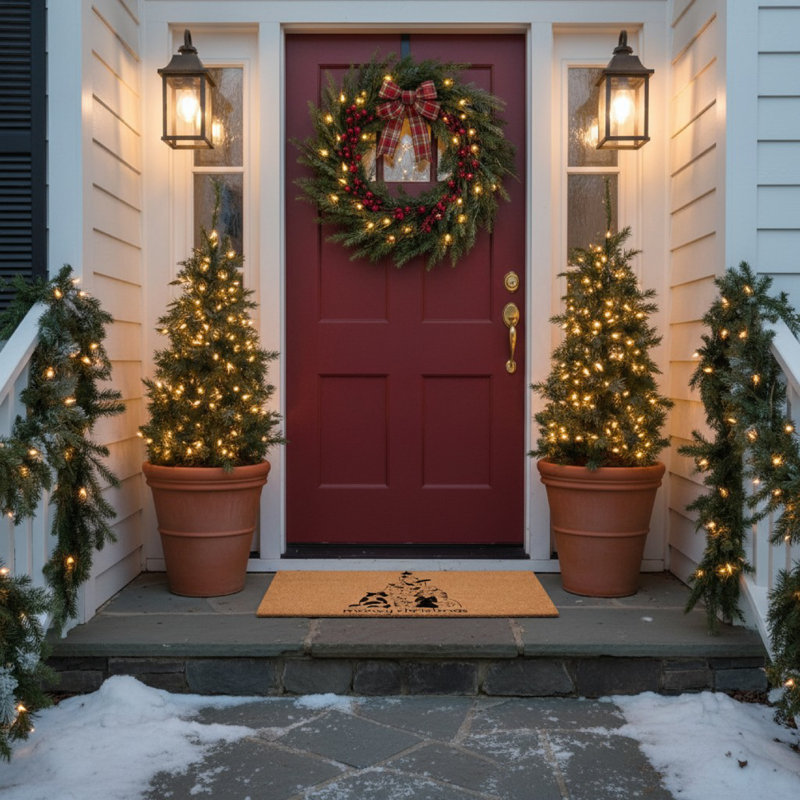 Paillasson Christmas, 24 po x 36 po, L 24 po x L 36 po