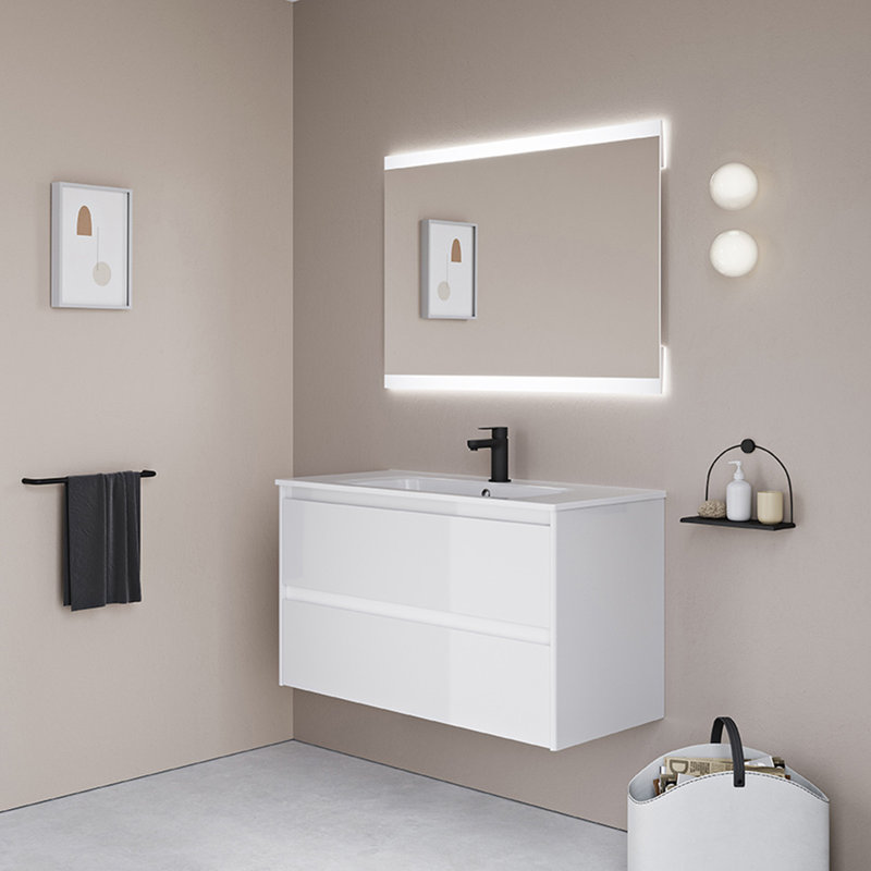 Ambra 39.6'' W Single Vanity, Matte Sand