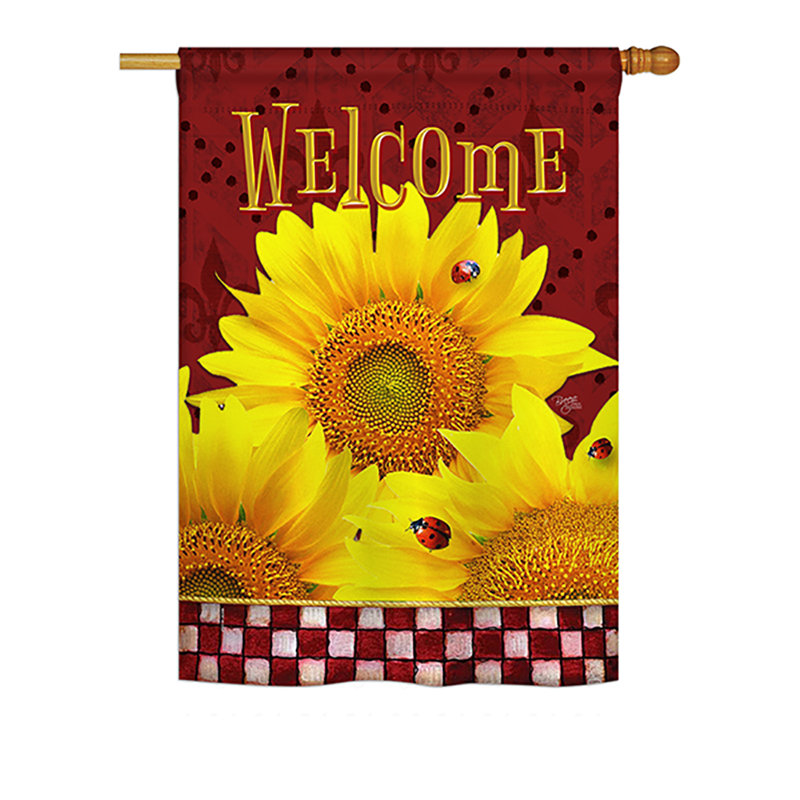 Drapeau de maison Rollof Sunflowers Spring Impressions