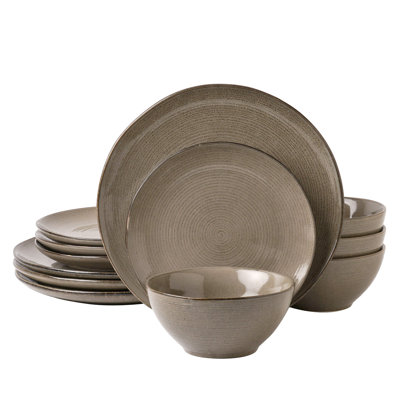 Adomas 12 Piece Dinnerware Sets, Dish Set for 4