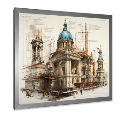 Dessin d'une banque sur toile