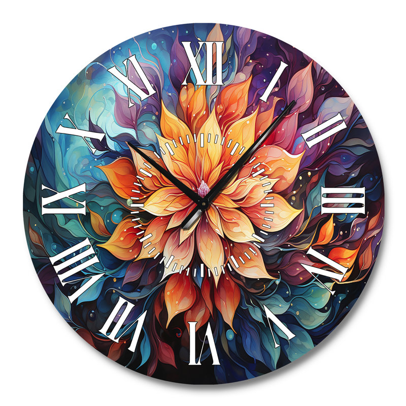Horloge murale méditation «Mindfulness Mandala I», Grand